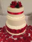 Red Rose Wedding Cake