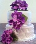 Silver Wedding Shower Cake