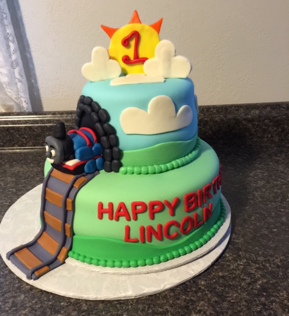 Thomas the Train 1st Birthday Cake