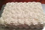 White Rosette Sheet Cke